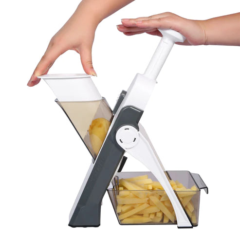 4 In 1 Mandoline Vegetable Cutter | Chopper | Adjustable Multi-function Cutter Vertical Vegetable Cutter Kitchen Shredder Grater MM WONDERS