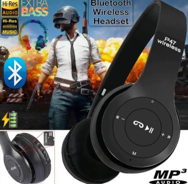 Original P47 Headphones Wireless Earbuds Invincible Ultra Small Bluetooth Headset For Gaming MM WONDERS